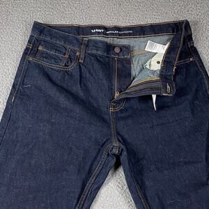 Old Navy Regular Standard Fit Jeans Men's 36x34 Dark Wash Causal Streetwear New